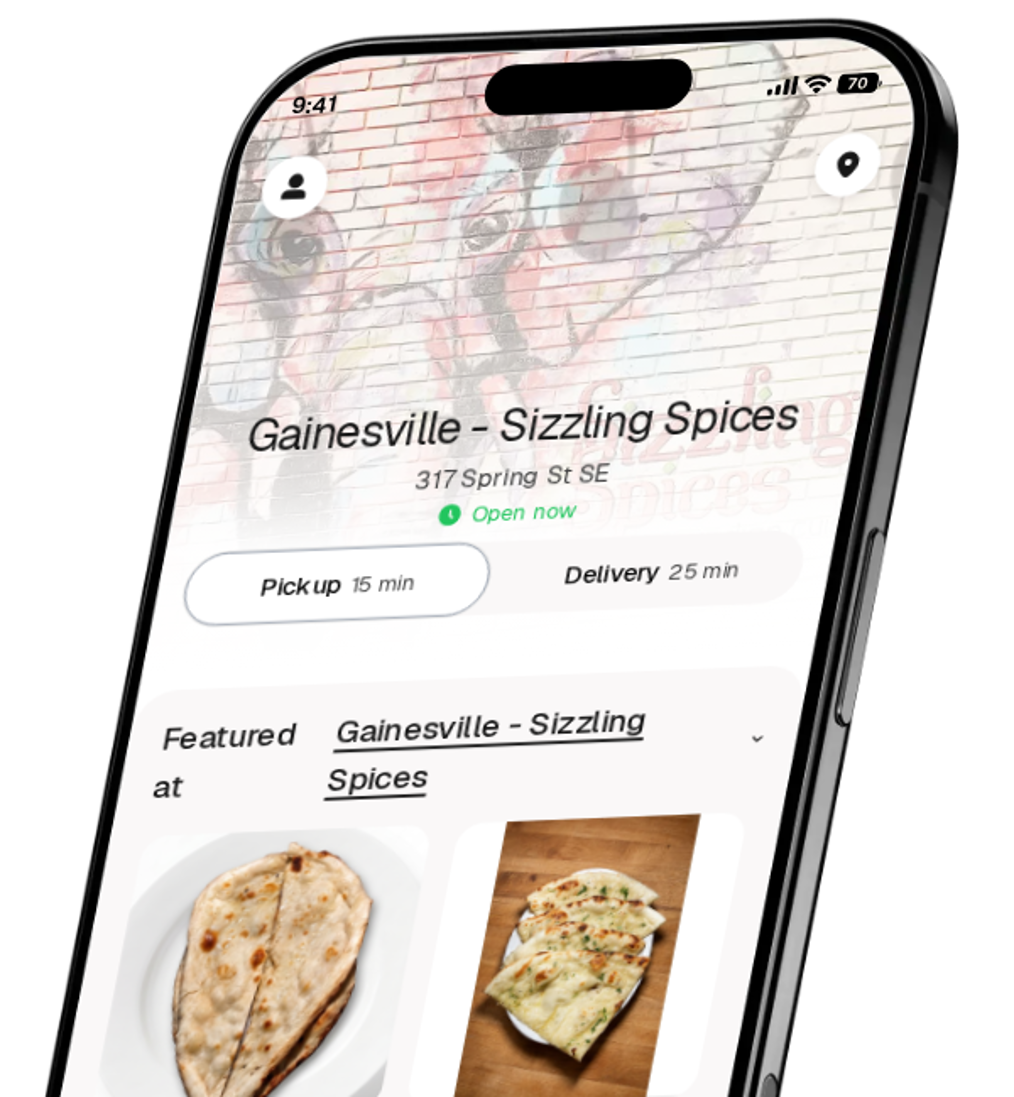 Gainesville - Sizzling Spices app preview